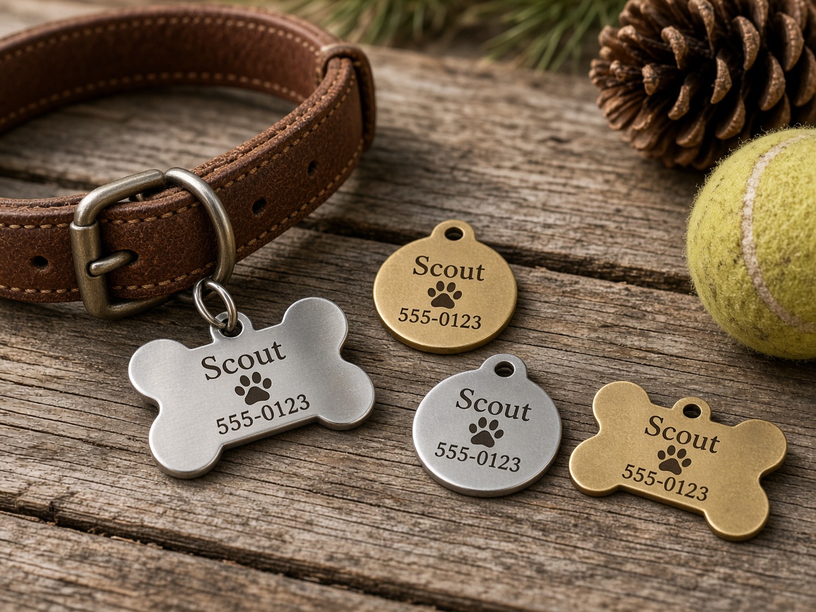 Pet ID Tags concept mockup
