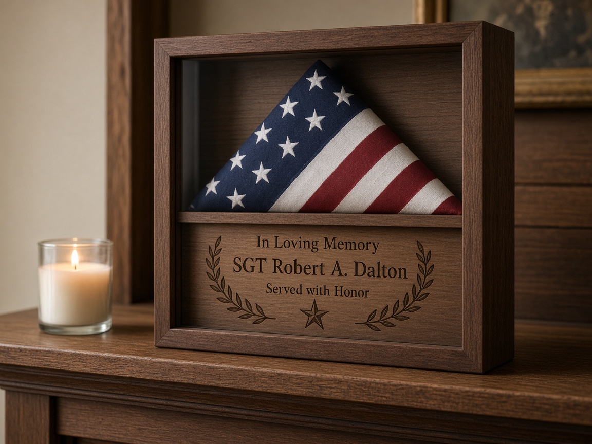 Memorial & Military Shadow Boxes concept mockup